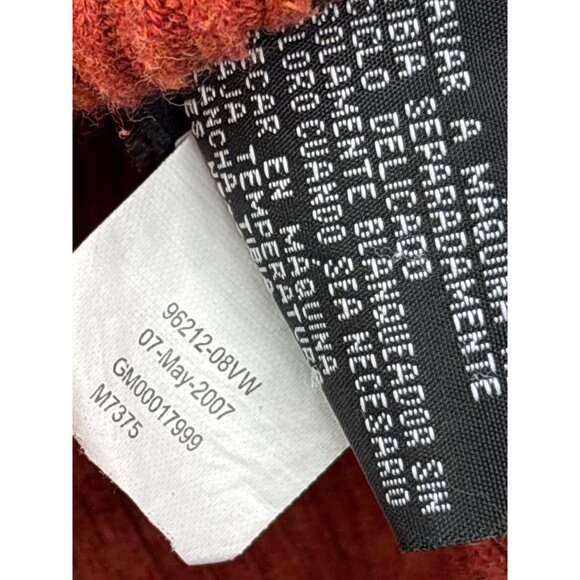 Harley-Davidson Womens Orange Turtleneck Top Size M Y2K Ribbed Knit Cotton - Picture 6 of 7